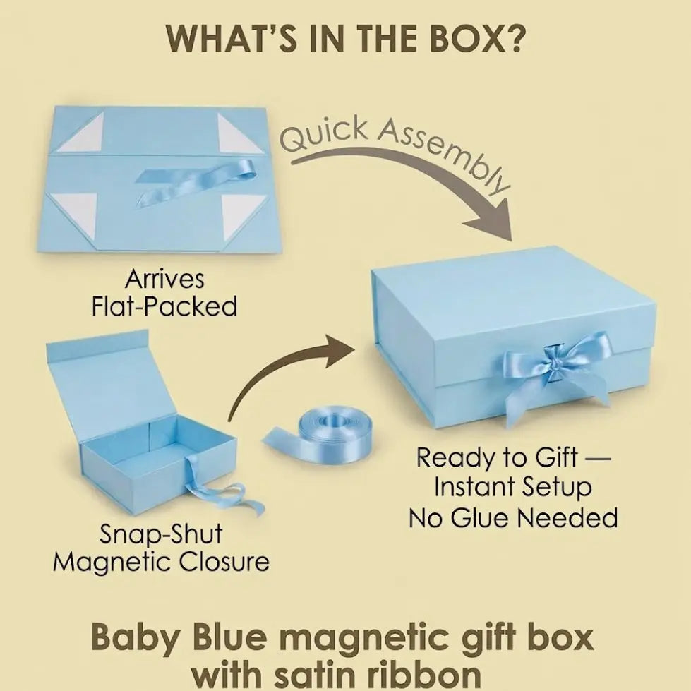 Magnetische Geschenkbox Hellblau