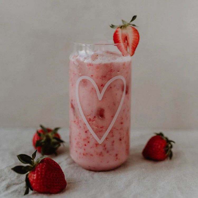 Tall Drinking Glass Heart