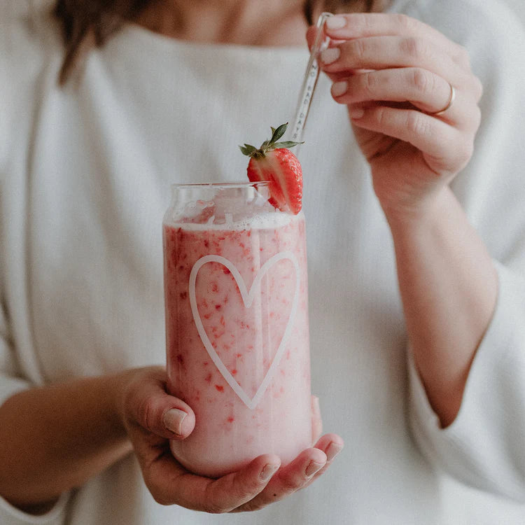 Tall Drinking Glass Heart