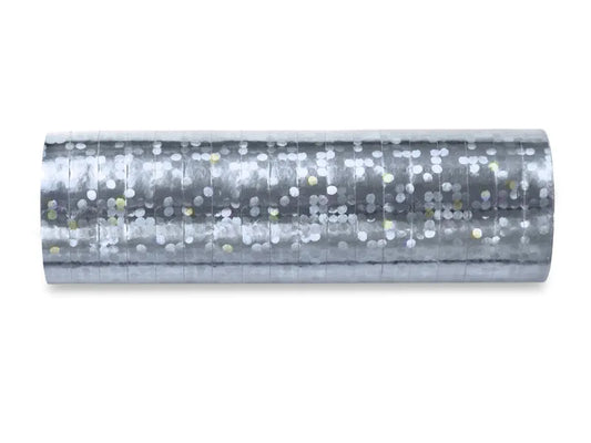 Holografische Luftschlangen Silber 3,8m - Avaloon Party-Deko-Geschenke