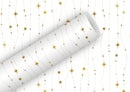 Geschenkpapier Glitzerkette weiß-gold