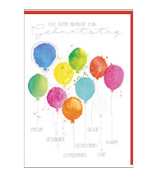 Karte Geburtstag  21x29,7cm - Avaloon Party-Deko-Geschenke