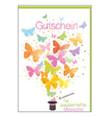 Karte Gutschein 21x29,7cm - Avaloon Party-Deko-Geschenke