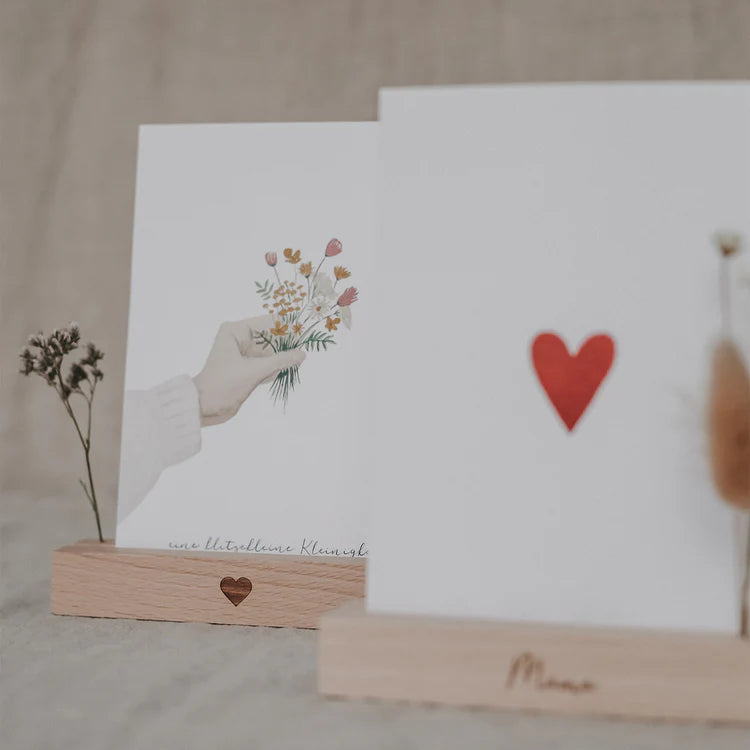 Card and Flower Holder Set of 2 - 12 cm Mama