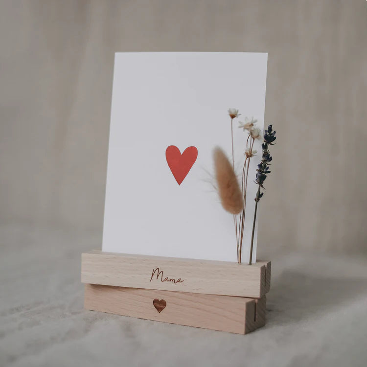 Card and Flower Holder Set of 2 - 12 cm Mama