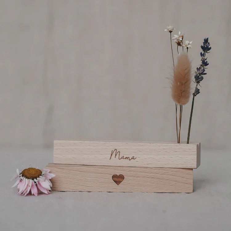 Card and Flower Holder Set of 2 - 12 cm Mama