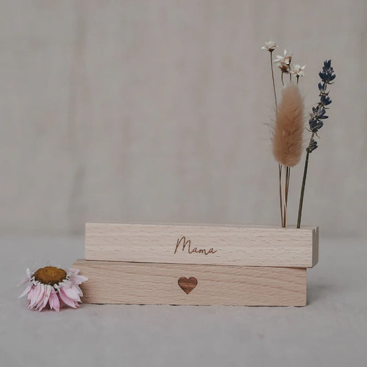 Karten- und Blumenhalter 2er Set - 12 cm Mama