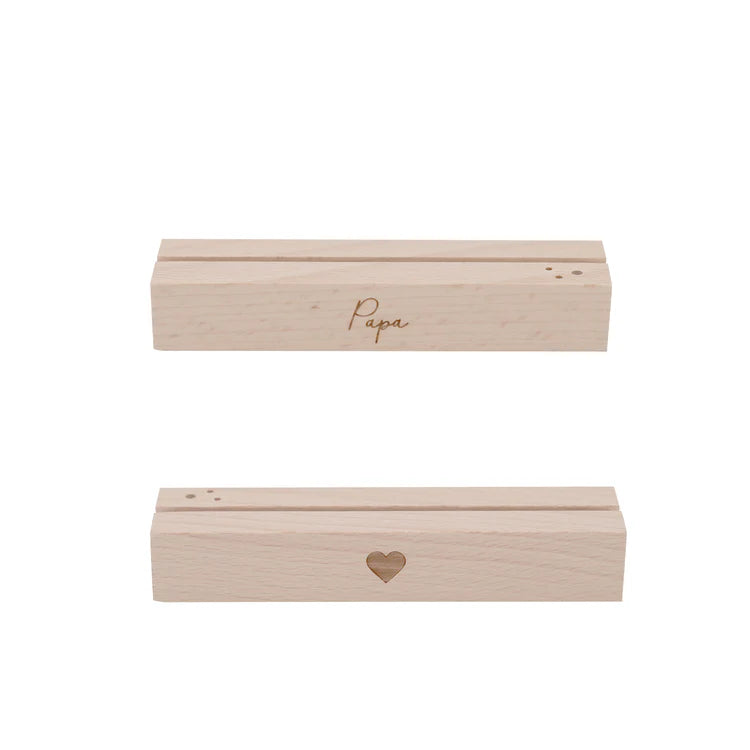 Karten- und Blumenhalter 2er Set - 12 cm Papa
