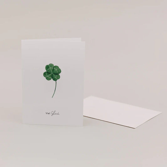 Carte dépliable : Trèfle porte-bonheur