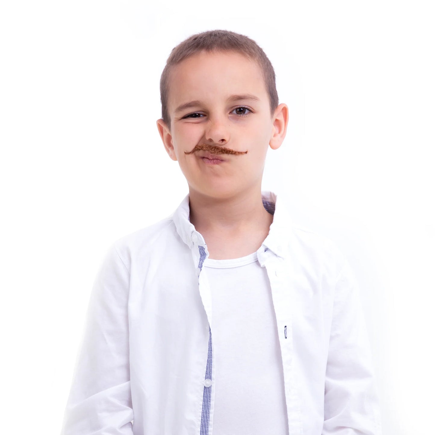 Künstliche Schnurrbärte, schwarz und braun, 6er-Set