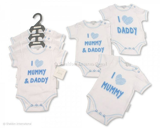 Baby Body Geschenkset I Love Mummy/Daddy-Junge