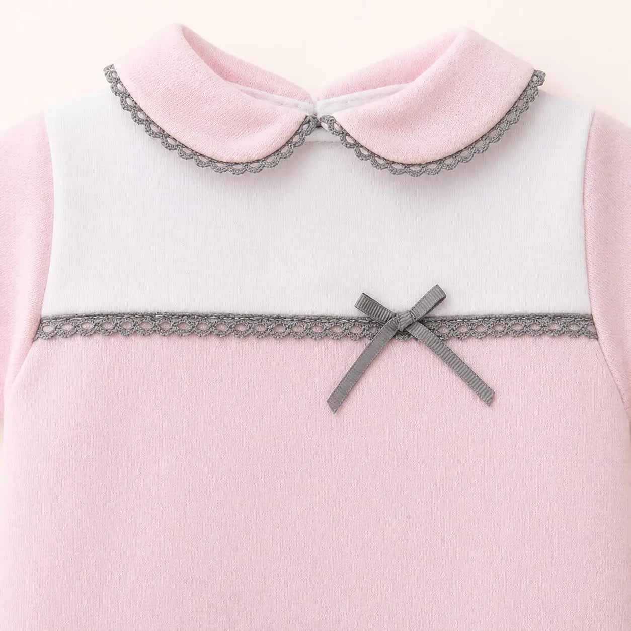 Kurzer Baumwollstrampler für Baby – Mimo Rosa