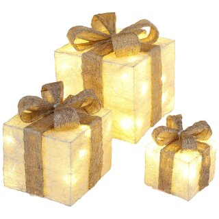 LED Geschenkboxen weihnachten 3er Set