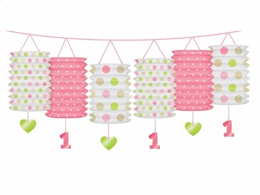 Laternengirlande 1. Geburtstag, Mix, 3,6m - Avaloon Party-Deko-Geschenke