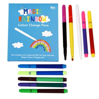 Magische Filzstifte mit Farbwechsel
