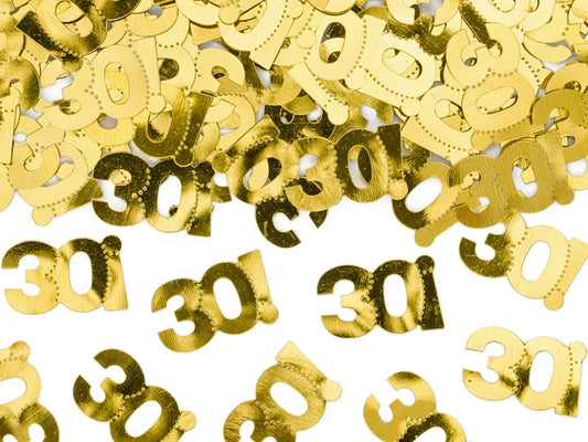 Metallisiertes Konfetti, Zahlen, 15g
