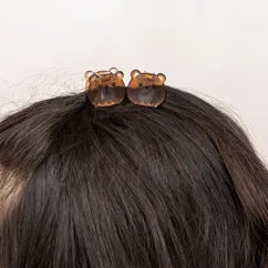 Haar-Klammern- Mini (2-er Set) - Braunbären
