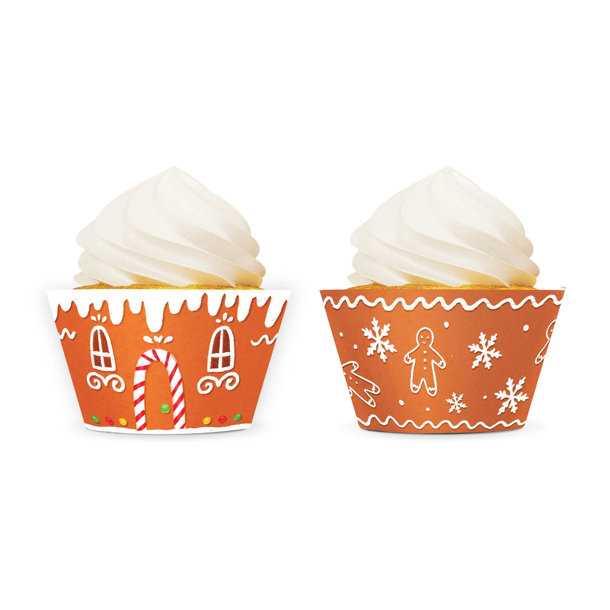 Muffin-Dekoförmchen Weihnachten Lebkuchen – 12 Stück