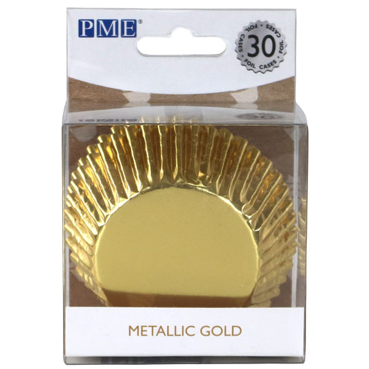 PME Cupcake-Förmchen Metallic Gold & Silber 30 Stk