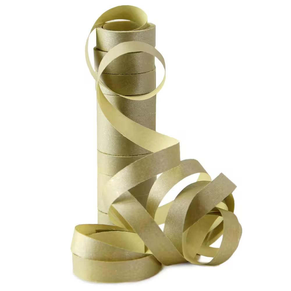 Luftschlangen Gold Matt