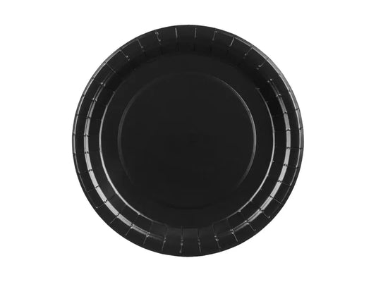 Teller, schwarz, 23 cm