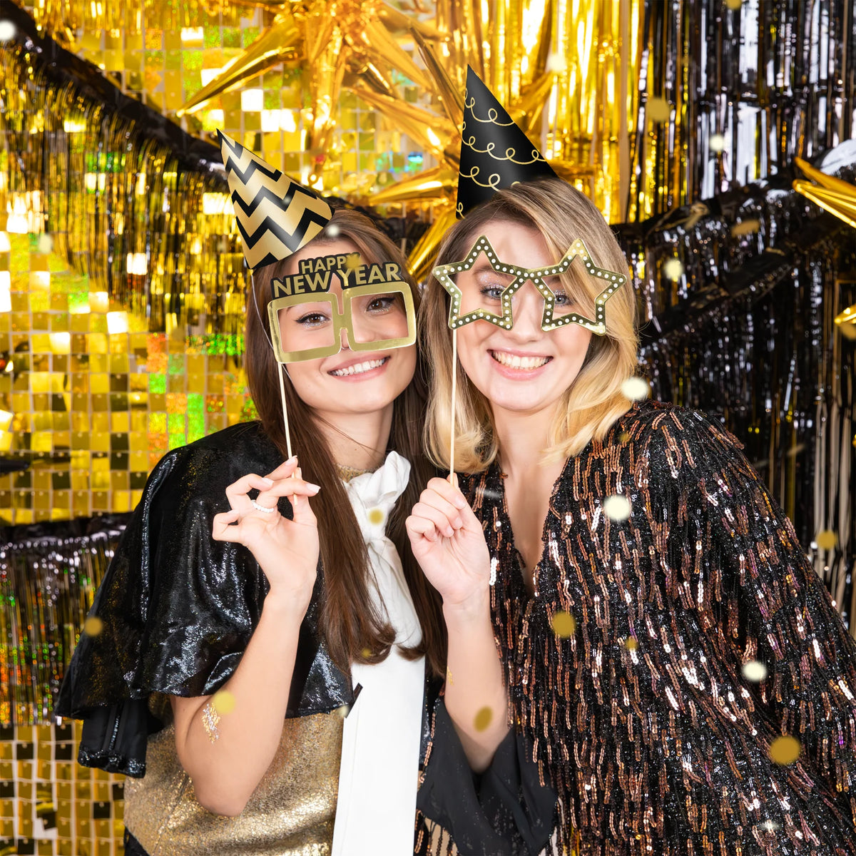 Partyhütchen „Happy New Year“ – 6er-Set