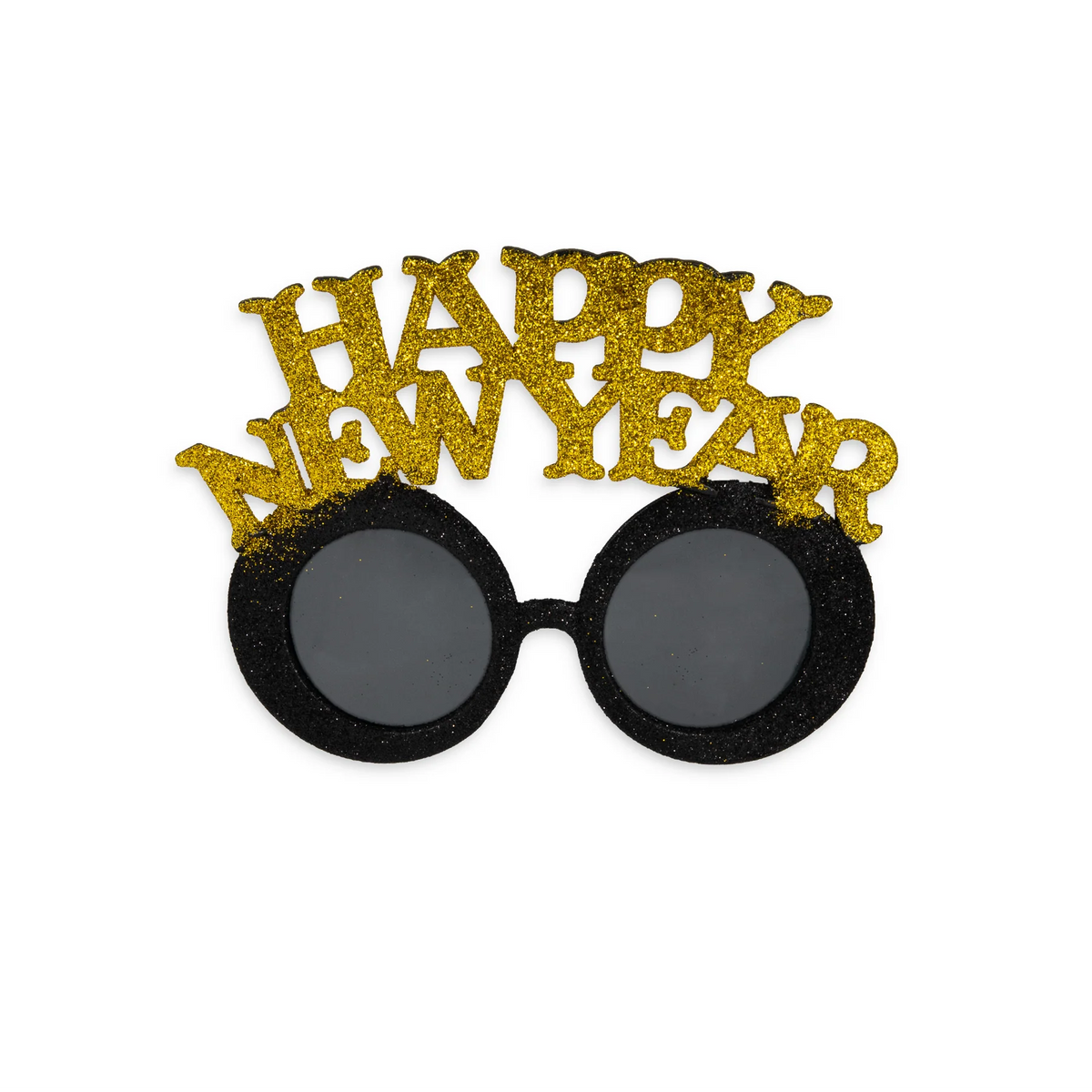 Partybrille „Happy New Year“ schwarz-gold