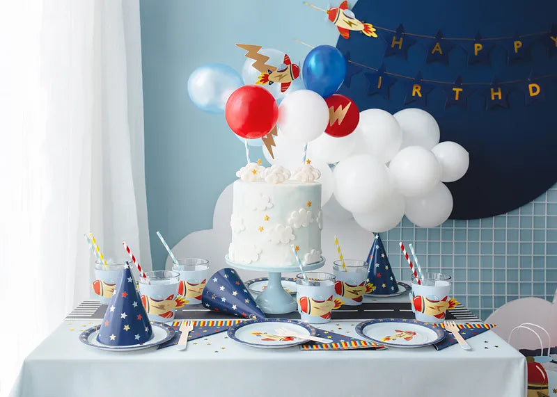 Party Hats Stars, 16 cm, Assorted