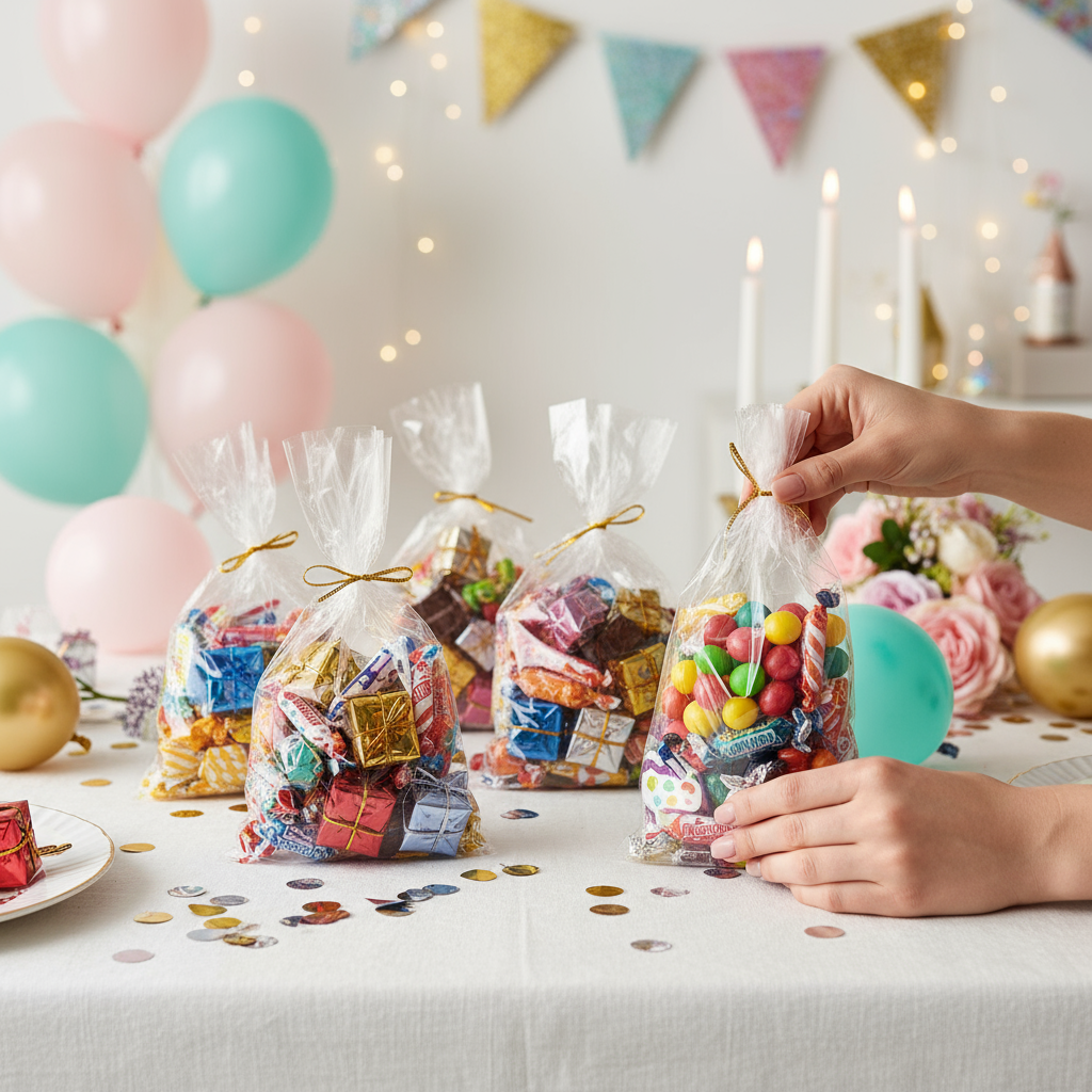 Partytüten transparent Plastik 25 Stk