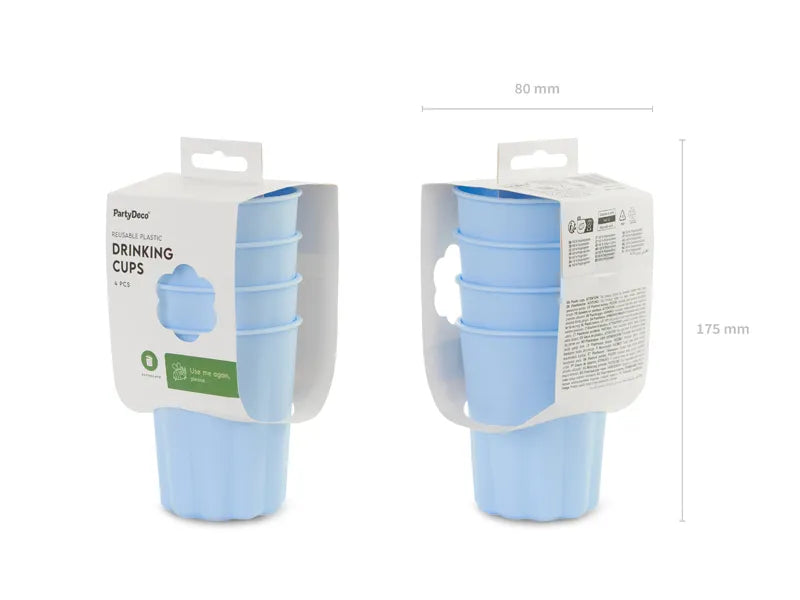 Plastikbecher Rüsche, 220 ml - Avaloon Party-Deko-Geschenke