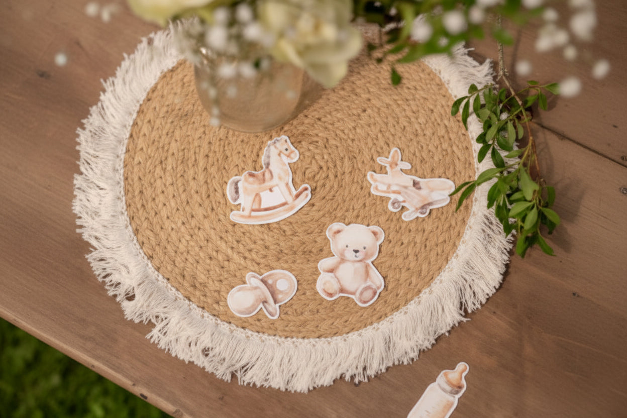 Placemat Coaster Romance 30 cm Natural