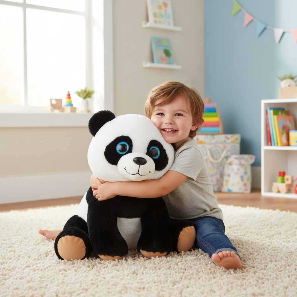 Plüsch Panda mit Glitzeraugen 70 cm