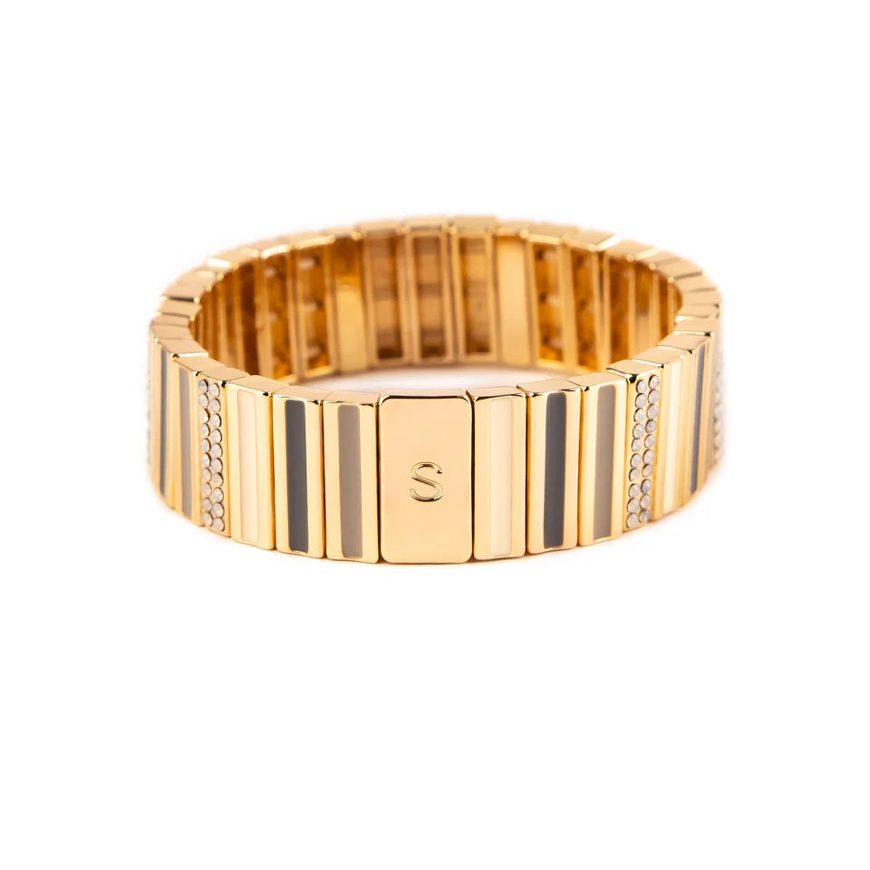 Baguette-Strass-Armband – Pages Précieuses