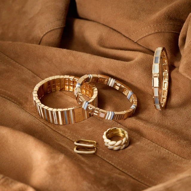 Baguette-Strass-Armband – Pages Précieuses