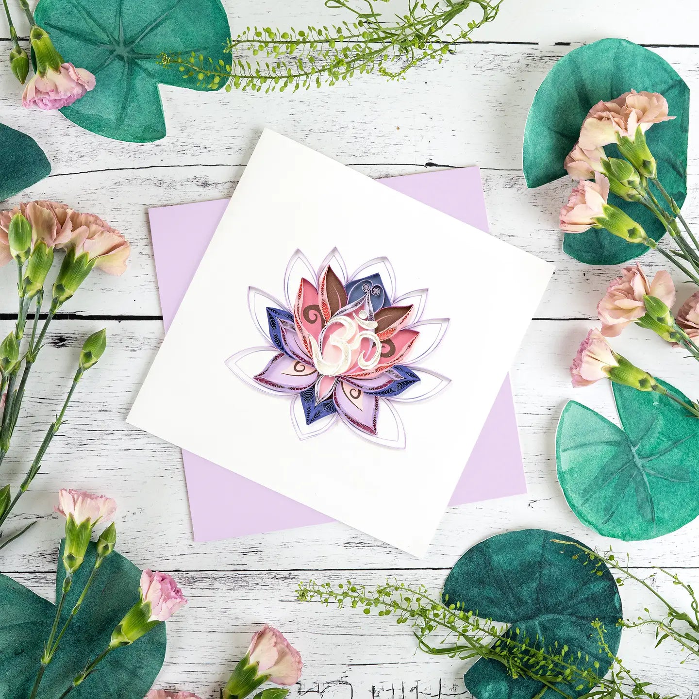 Lotus-Grußkarte