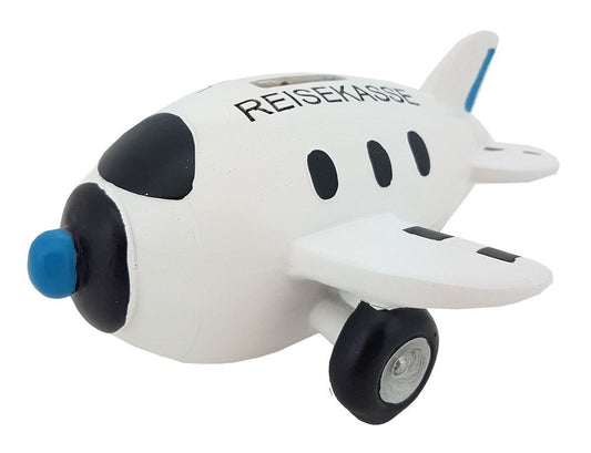 Spardose- Reisekostenflugzeug - Avaloon Party-Deko-Geschenke