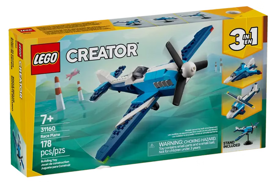LEGO® Creator 31160 - Flieger: Rennflugzeug (178 Teile)