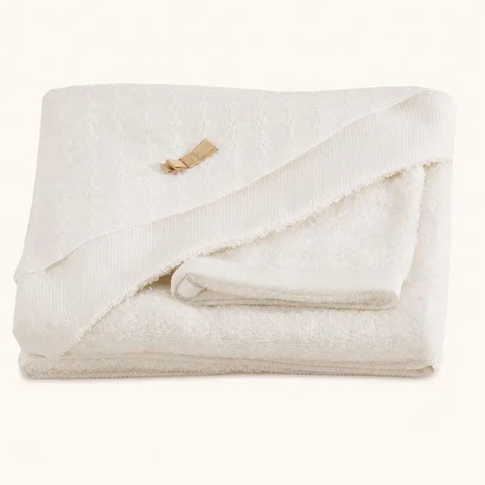 Baby Kapuzenhandtuch Beige 80x80 cm – Pim Pam Pum