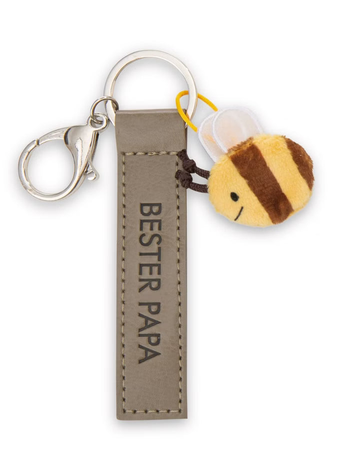 Schlüsselanhänger Bester Papa  Biene 12 cm