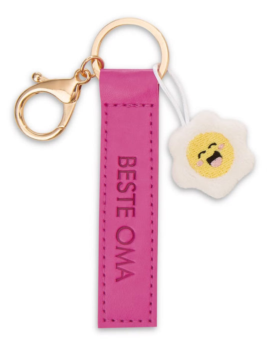 Schlüsselanhänger Beste Oma Blume - 12 cm