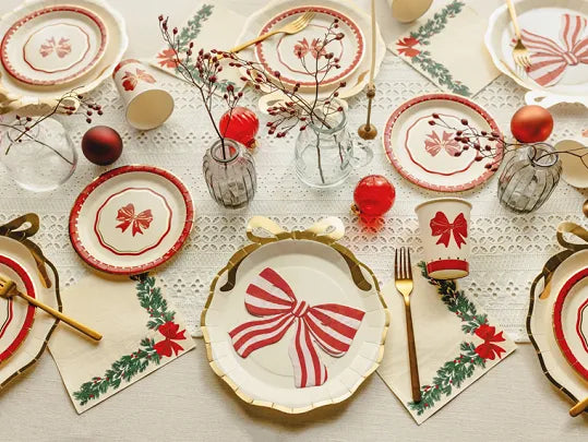 Servietten Weihnachtsgirlande, beige, 33 x 33 cm, 20 Stück