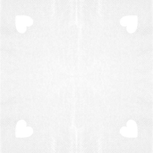 Servitten Punched Heart Pearl Effect antique