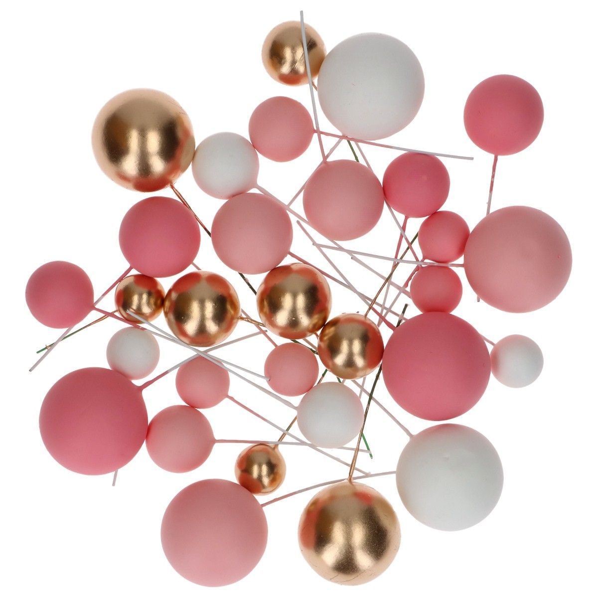 Simply Making Decorative Ball Set Pink Ombre & Gold