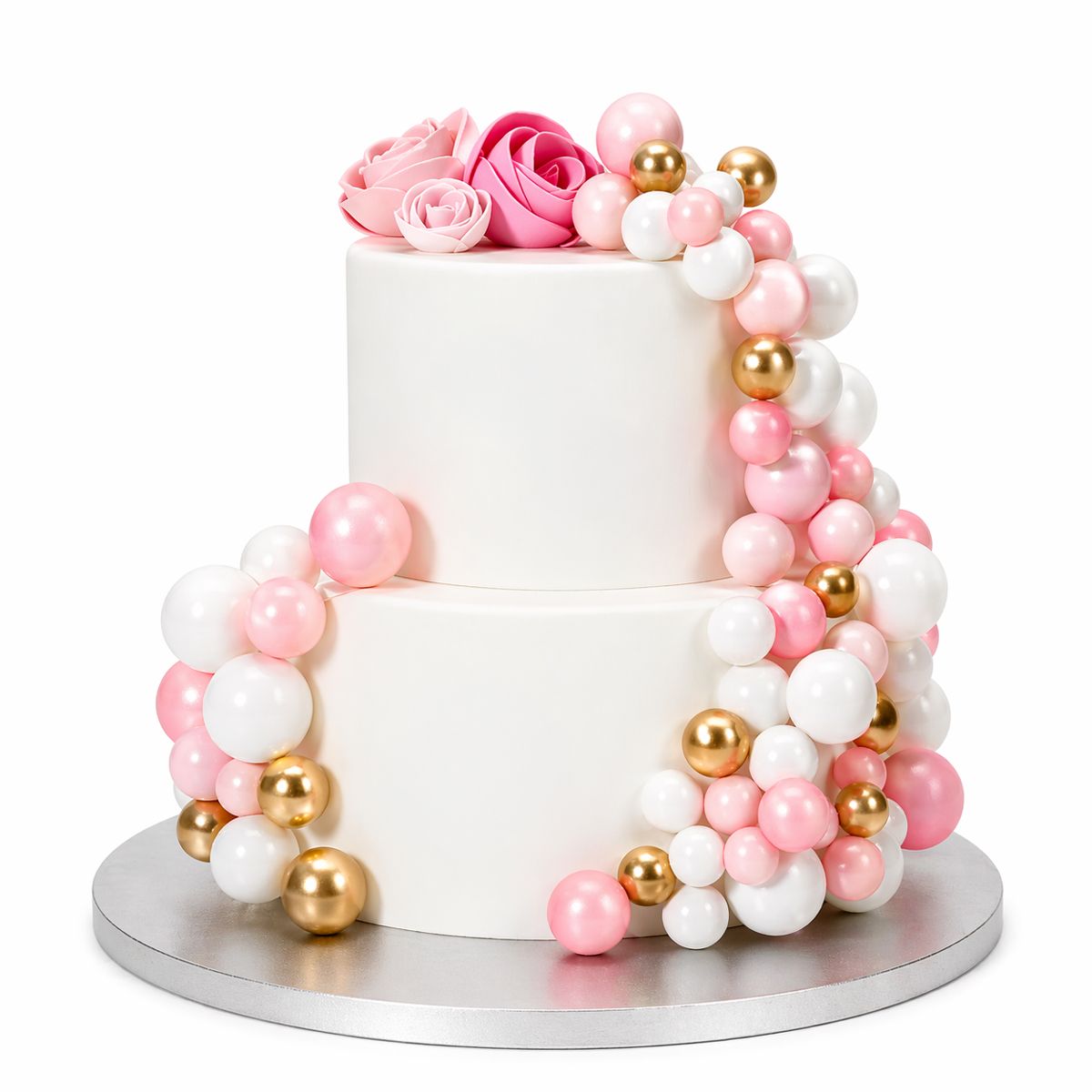 Simply Making Decorative Ball Set Pink Ombre & Gold