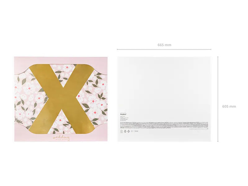 Spiegelbuchstabe, gold