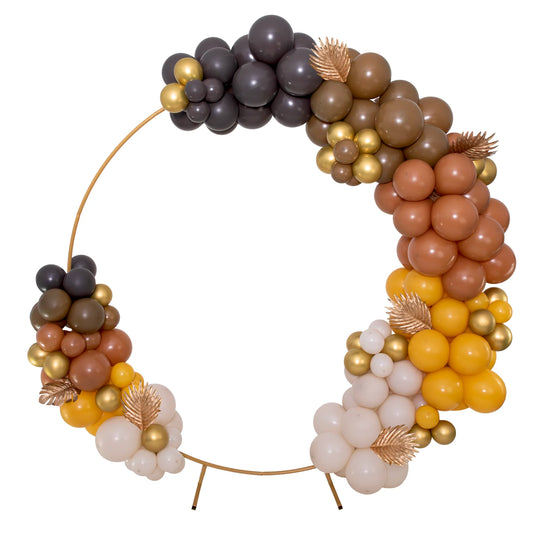 Ballonbogen-Ständer Rund Gold – 200 cm