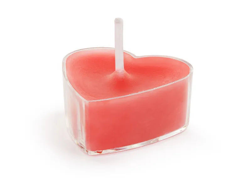 Teelichter in Herzform, 4 cm, 10 Stück