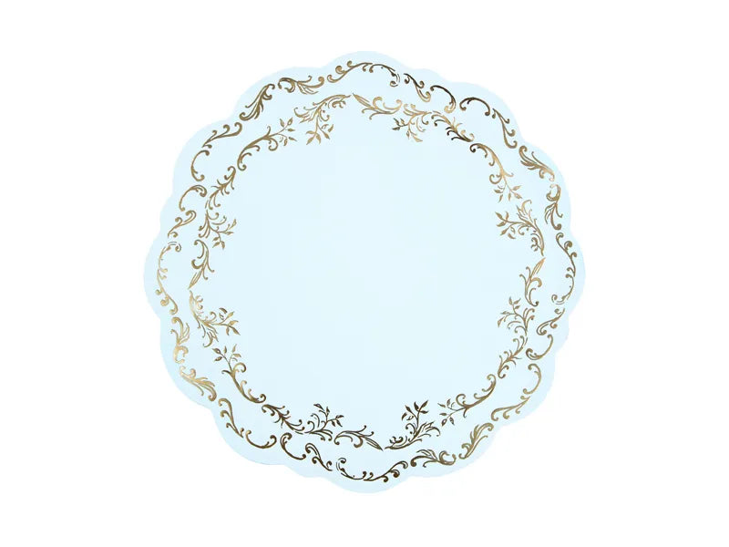 Telleruntersetzer Ornament, Hellblau, Durchmesser 35,5 cm