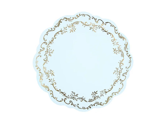 Telleruntersetzer Ornament, Hellblau, Durchmesser 35,5 cm