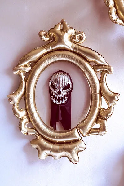 Totenkopfmaske, 18.5x24.5cm, Mix